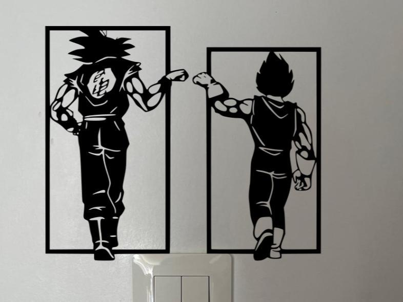 Wall decor Son Goku and Vegeta