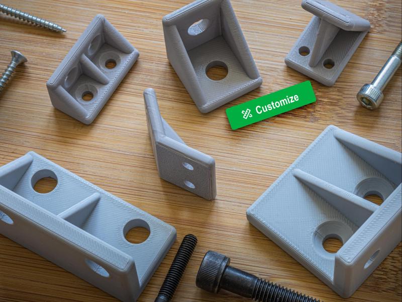 Customizable L-Corner Bracket | Shelf Bracket