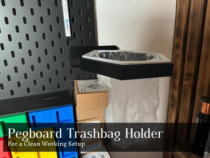 Pegboard Trashbag Holder