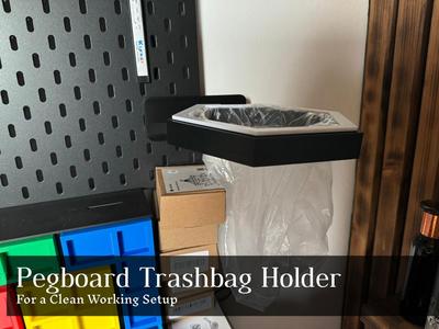 Pegboard Trashbag Holder