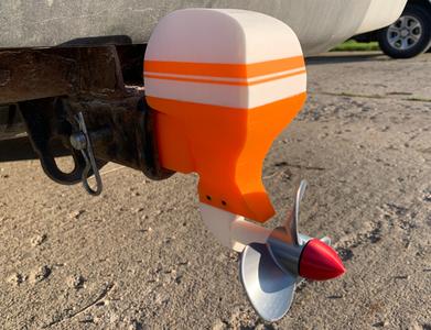 Hitch Mounted Boat Motor - Modelled after a Honda