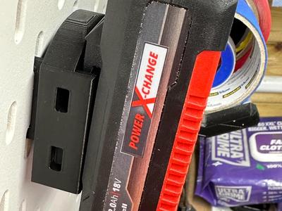 Einhell PXC Ikea Skadis Wall Mount Battery Holder