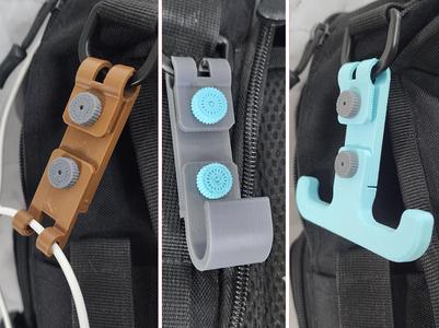 Assorted Modular Backpack hooks