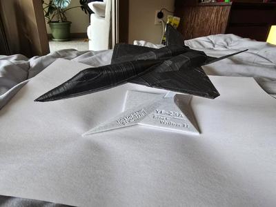 YF-23 Black Widow II - Model and Display Stand   