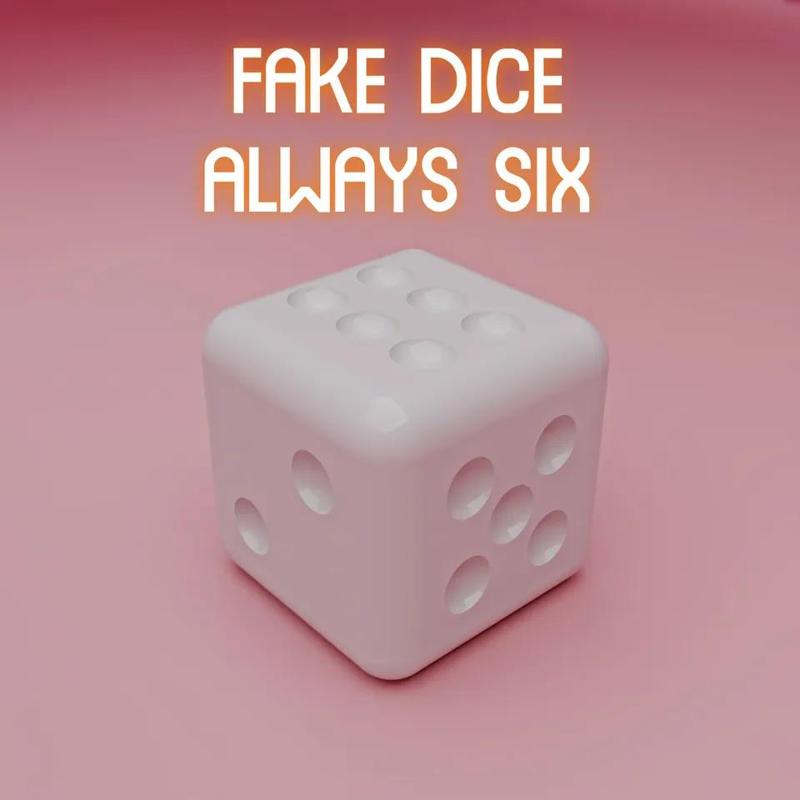 Fake dice - always six   