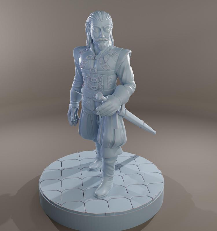 Vincent - Half elf Fencer pose 1