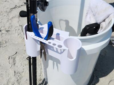Fishing Rod Holder Bucket Caddy