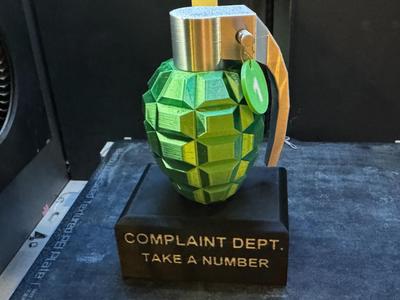 take a number grenade