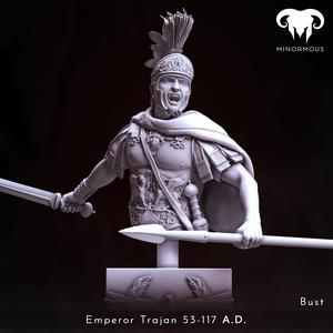 Bust - Roman Emperor Trajan 98 to 117 AD. The Sword of Rome!