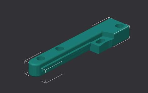 E34M1  cable anchor for HGX LITE Extruder   