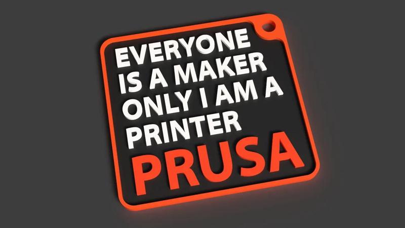 Multicolor backpack bag printer PRUSA   