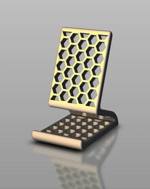 Hexagonal phone stand   