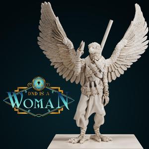Aarakocra Monk - Kebei - 28/32mm and 75mm