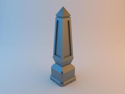 Obelisk for tabletop wargaming