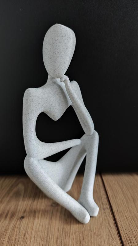 Abstract thinking sculpture statue