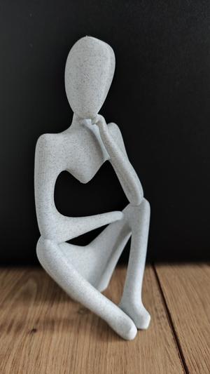 Abstract thinking sculpture statue