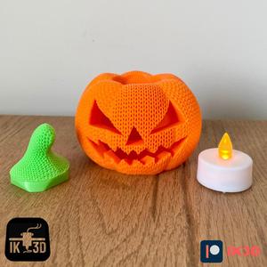 KNITTED / CROCHET PUMPKIN JACK-0-LANTERN