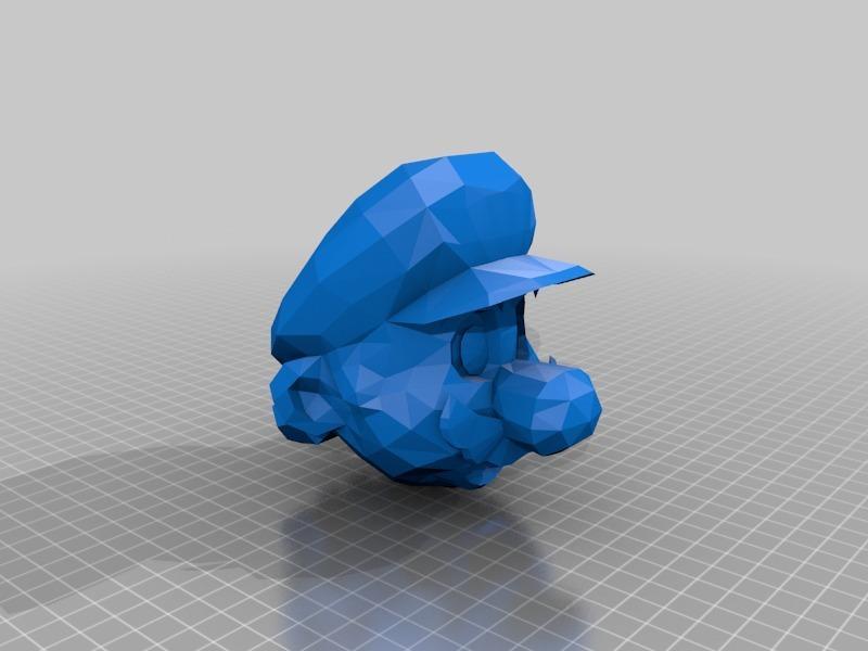 Low Poly Mario Head