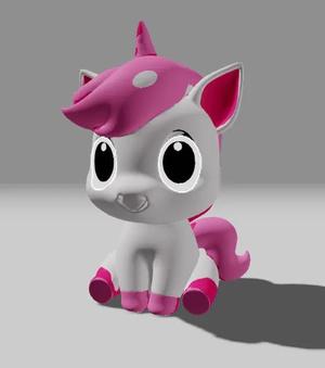 Cute unicorn figurine - Mignonne licorne   