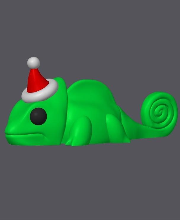 Christmas Chameleon - Mini Monster #4
