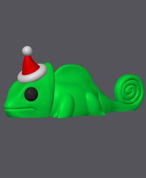 Christmas Chameleon - Mini Monster #4