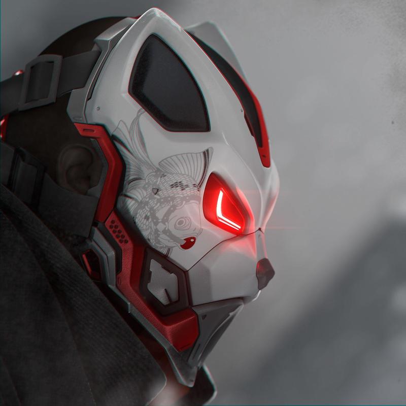 EVO CAT- cosplay sci-fi mask - DIGITAL STL FILE for 3D-PRINTING