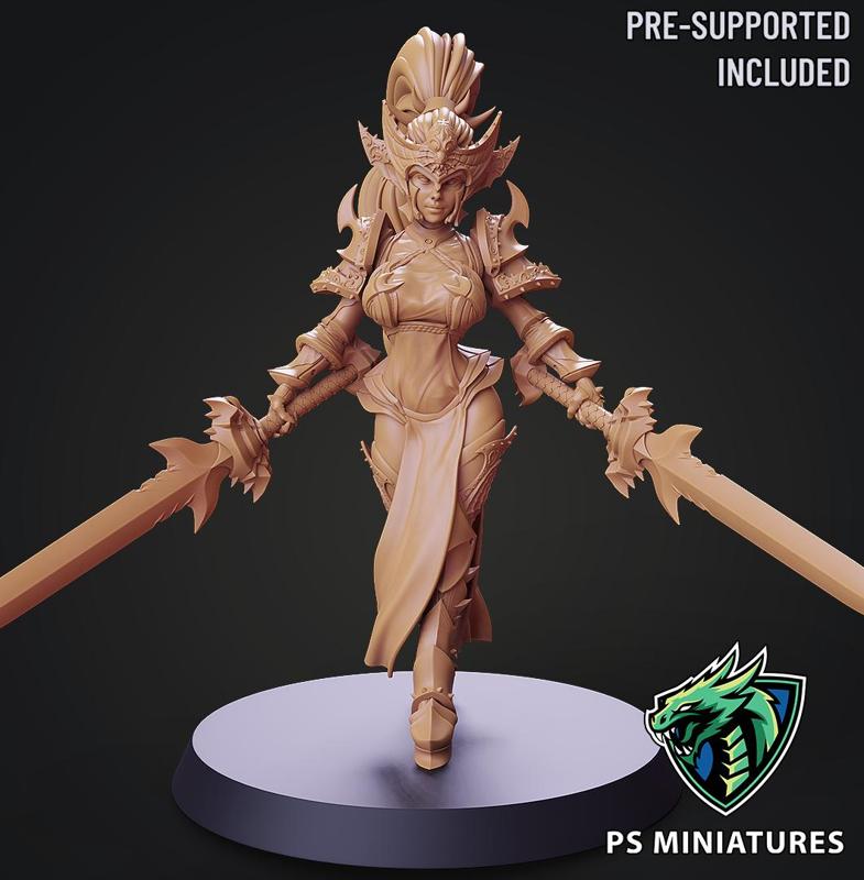 Drow Legionnaire Pose 4 - 4 Variants and Pinup