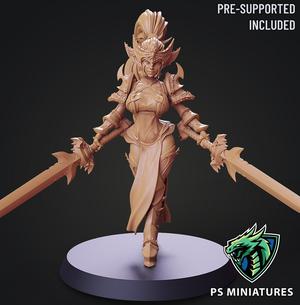 Drow Legionnaire Pose 4 - 4 Variants and Pinup
