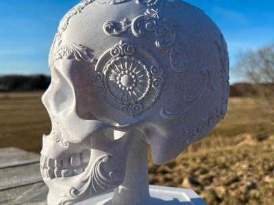 New skull helmet stand