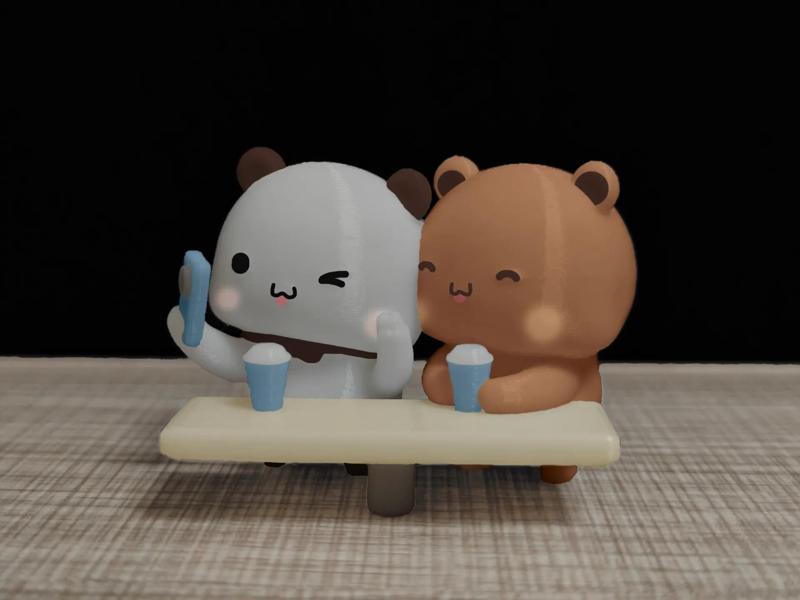 Couple Bear Series - Yi Er and Bubu's Selfies I & II