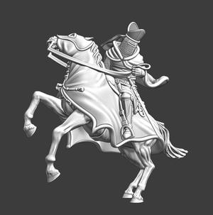 Medieval Teutonic Order Bishop - Mounted