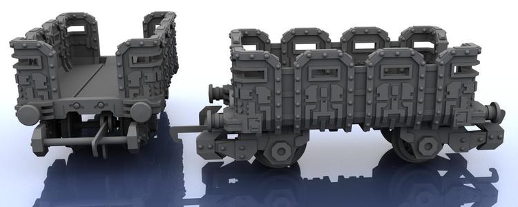 OO Train - Warhammer Style Troop Platform v1 S