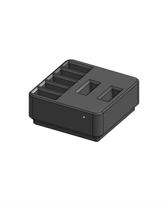 Gridfinity 1x1 USB Device Holder 5 Small + 2 Big Devices