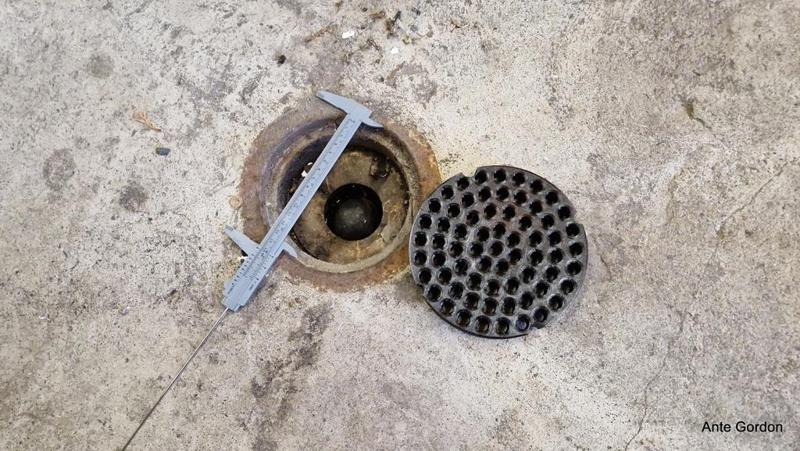 Drain strainer for oil separator garage floor drain 152x20 mm