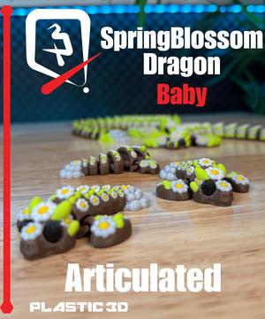 Baby SpringBlossom Dragon  - Articulated Supportless