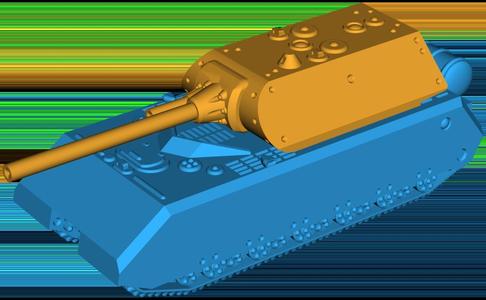PzKpfW 8 Maus (SdKfz 205) - Rotating Turret [1:50 scale]