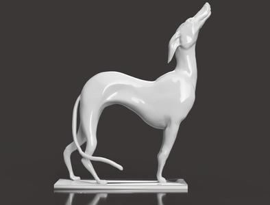 Joeys Plastic White Dog