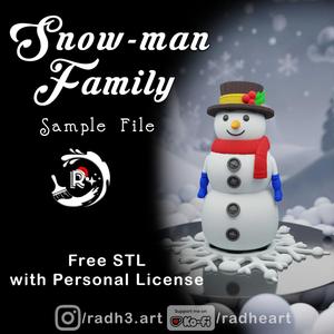Free Snowman STL File