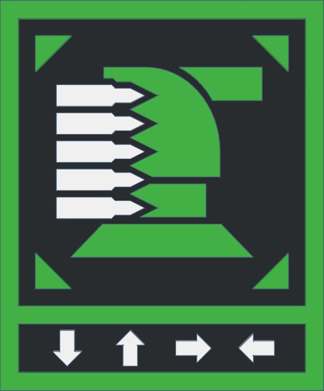 Helldivers 2 Stratagem Plaque (Gatling Sentry)