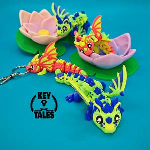The Dragon Claire & Lotus (flexi keychain, mini, standard)