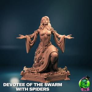 Devotee of the Swarm with spiders