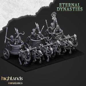 Ancient Skeletal Chariots - Highlands Miniatures