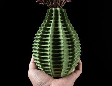 Ribbed Flower Vase by MODERN MACHINE