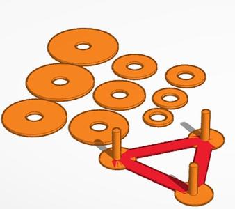 Hanoi tower puzzle