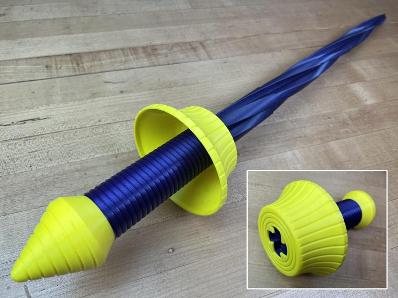 Collapsing Multi-Color Drill Sword