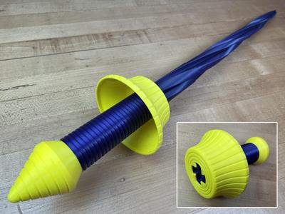 Collapsing Multi-Color Drill Sword