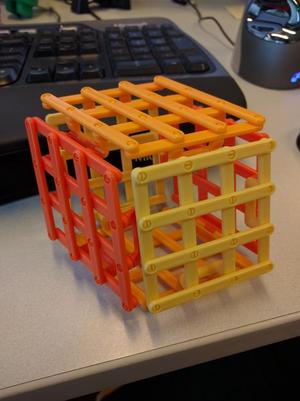 Folding fidget cube