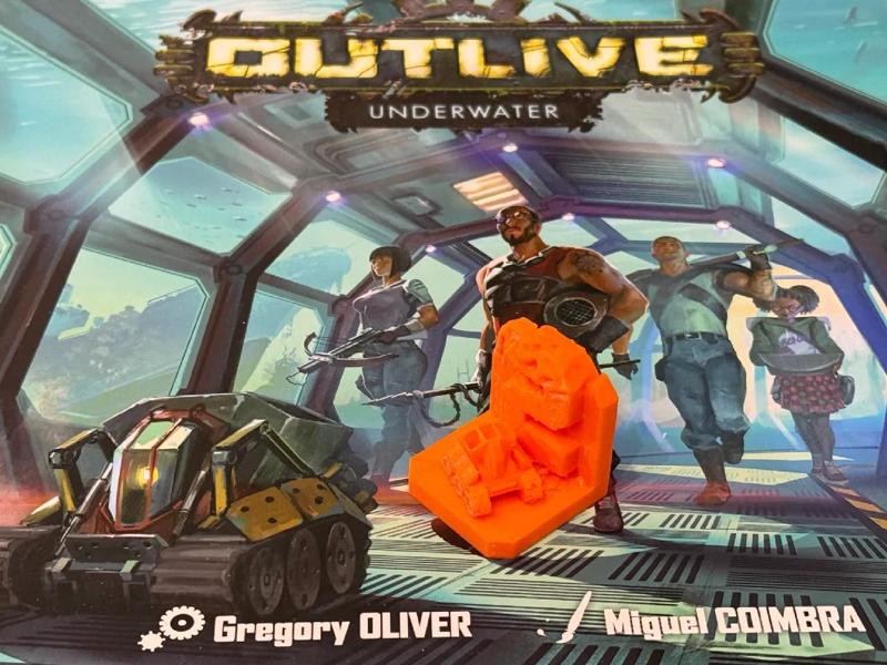 Outlive Board Game - Underwater Expansion Robot Model   