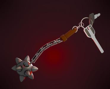 Minotaur Mace Keychain [February 2025 Bonus]