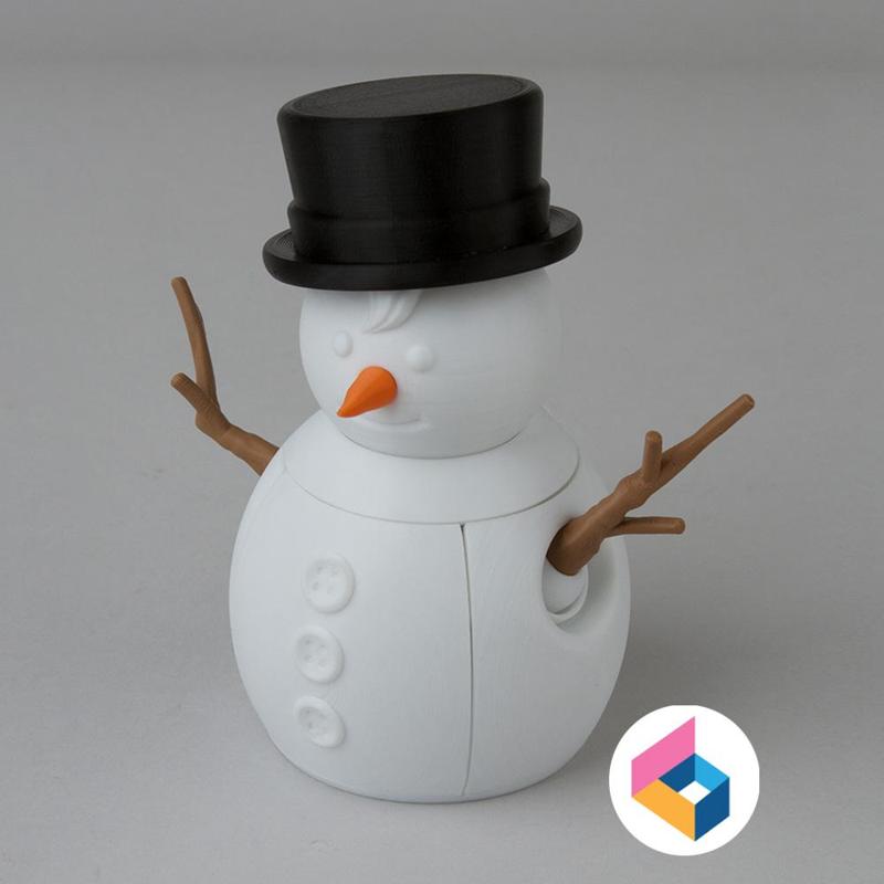 Foldable Snowman